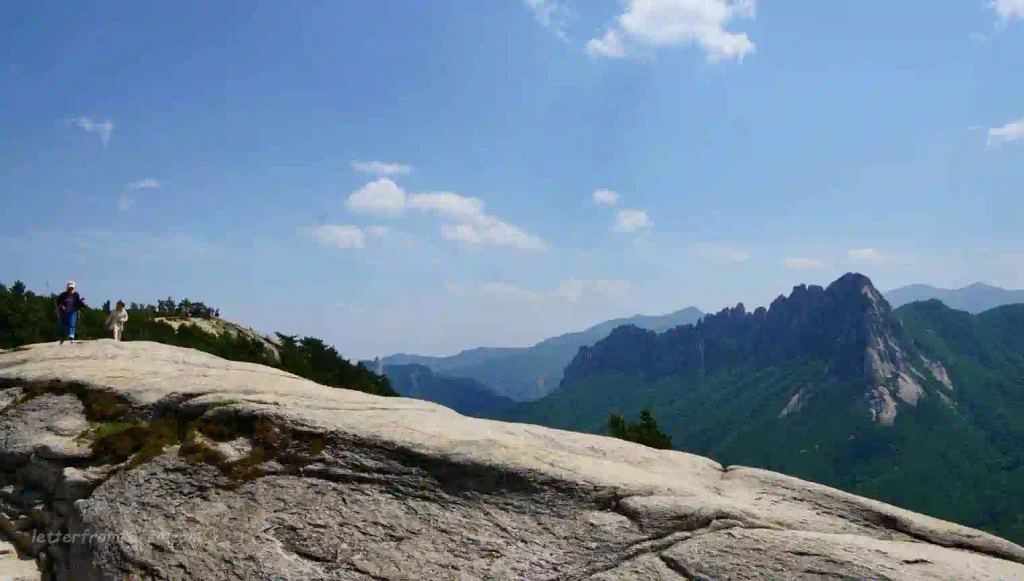Ulsanbawi Rock from Sinseondae in Geumgangsan