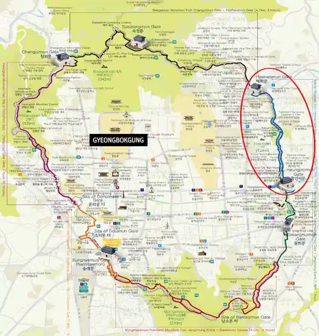 Naksan Course Map