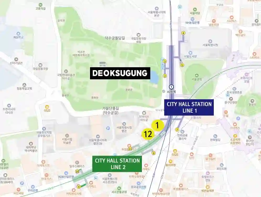 Deoksugung Palace: Location