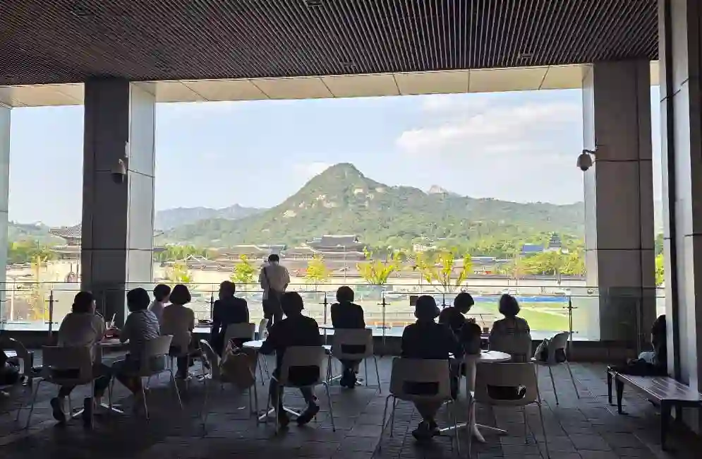 3rd Floor Cafe with Gyeongbokgung View