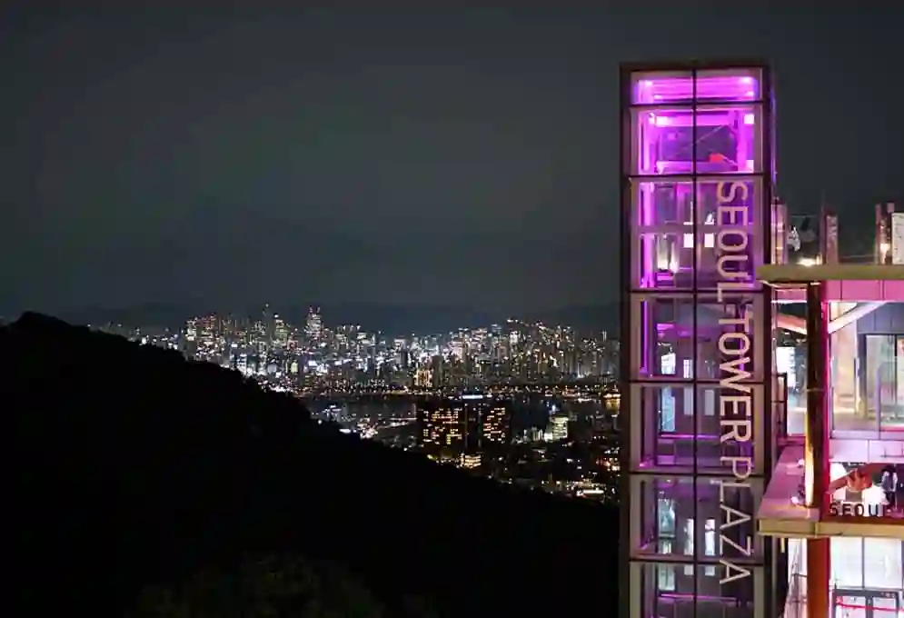 Seoul nightscape from Seoul Tower
